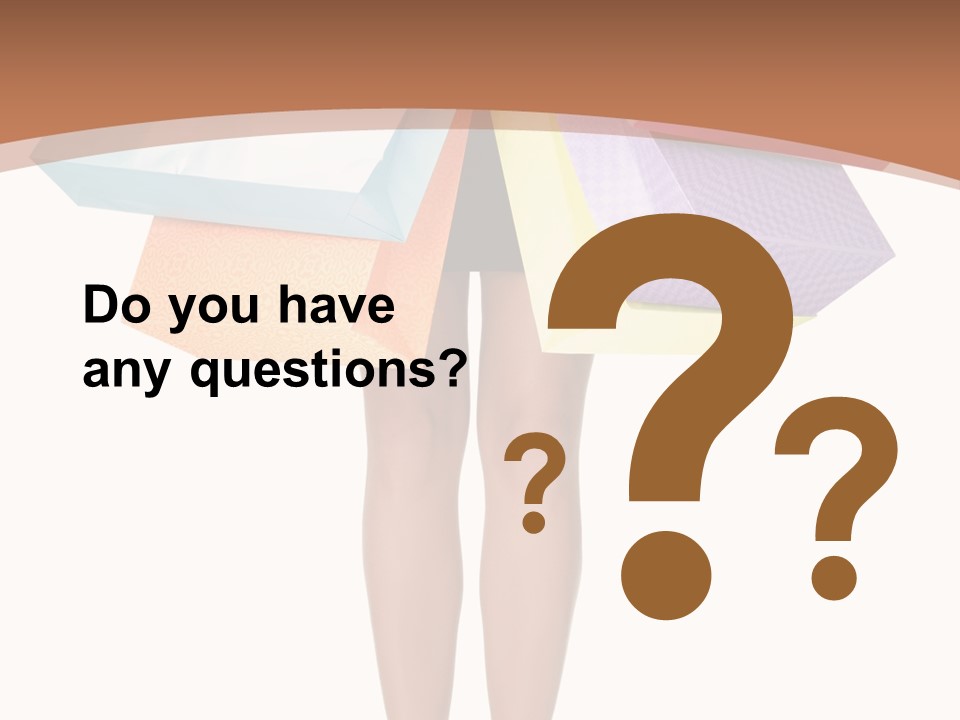 Colorful Female Gesturing PowerPoint Template