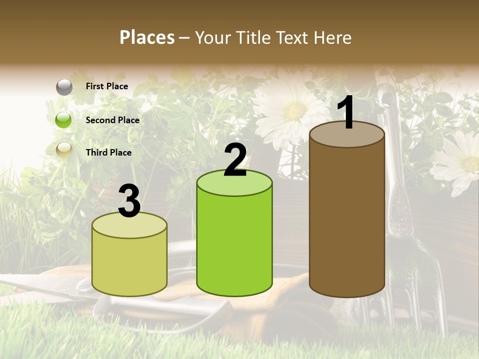 Closeup Abstract Stem PowerPoint Template
