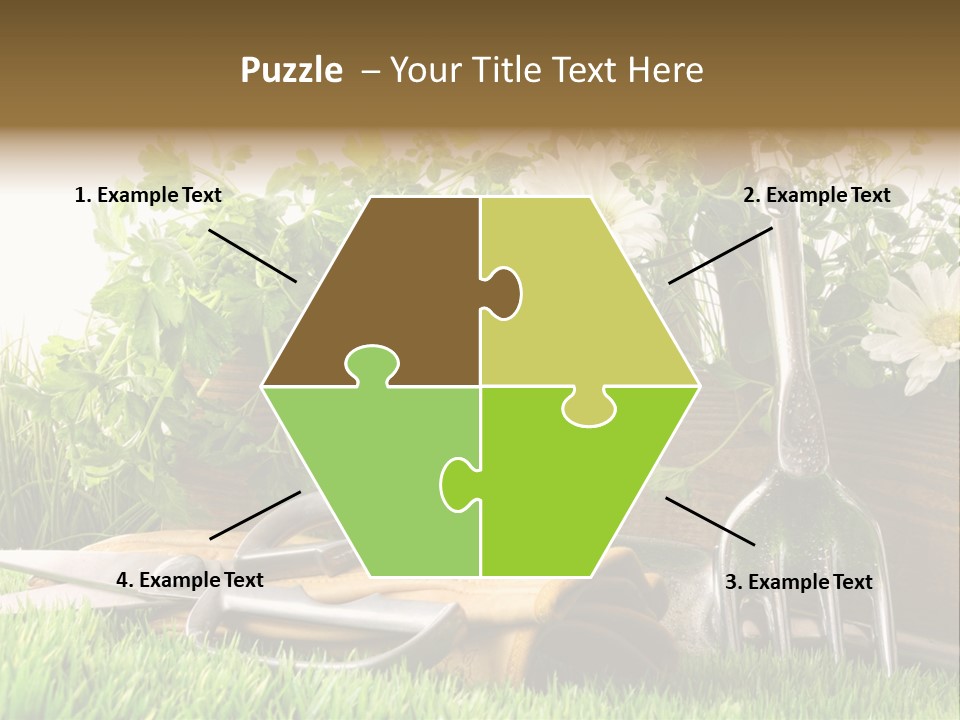 Closeup Abstract Stem PowerPoint Template