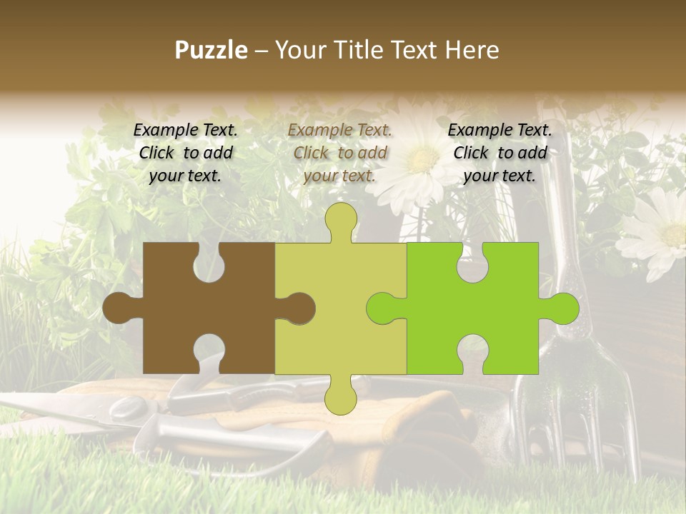 Closeup Abstract Stem PowerPoint Template