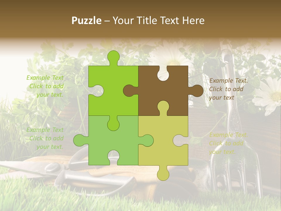 Closeup Abstract Stem PowerPoint Template