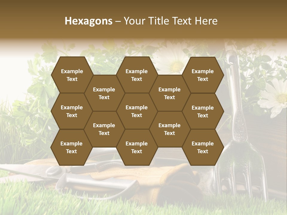 Closeup Abstract Stem PowerPoint Template