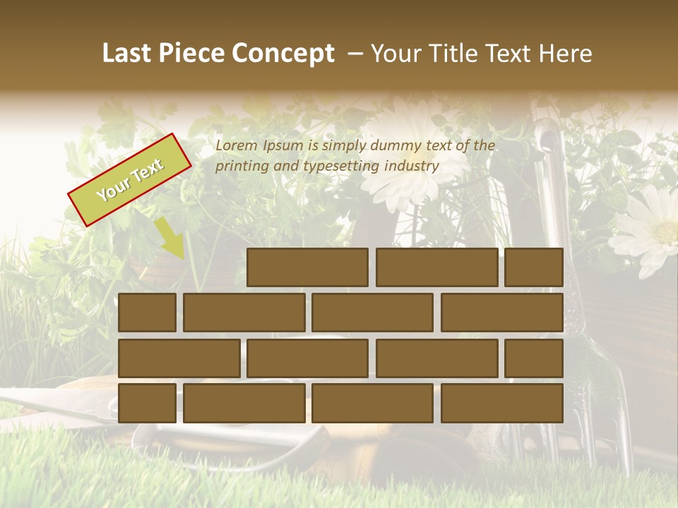 Closeup Abstract Stem PowerPoint Template