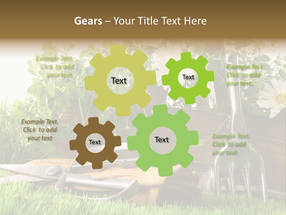 Closeup Abstract Stem PowerPoint Template