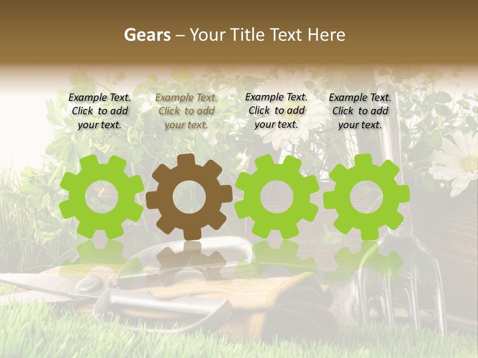 Closeup Abstract Stem PowerPoint Template