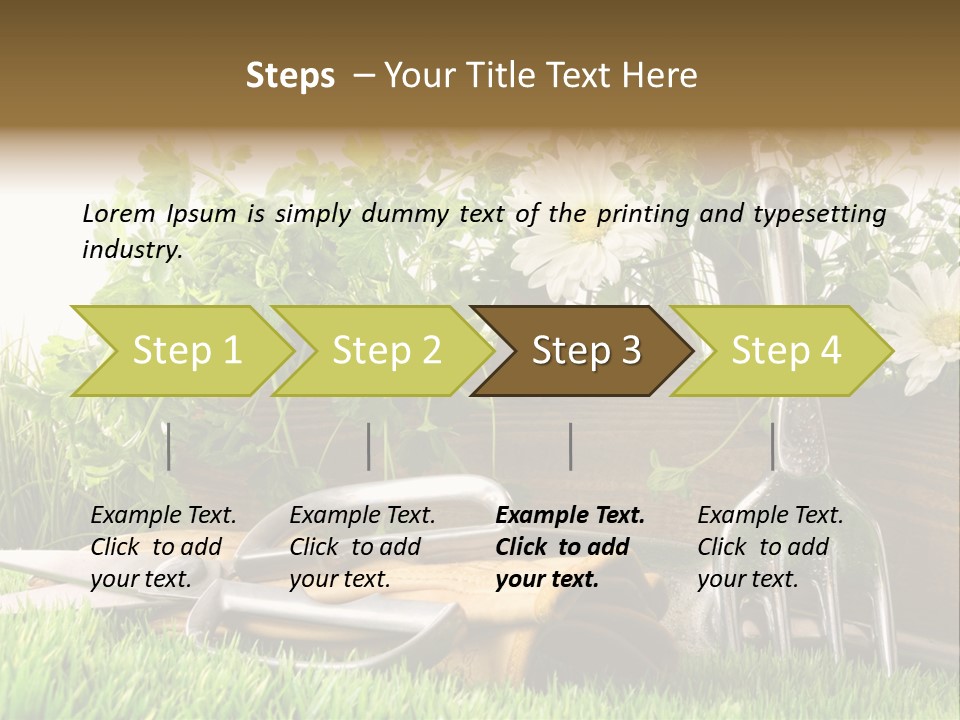 Closeup Abstract Stem PowerPoint Template