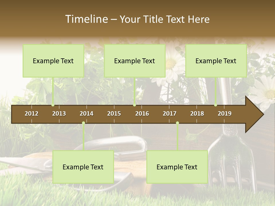 Closeup Abstract Stem PowerPoint Template