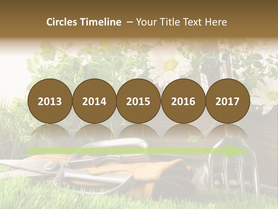 Closeup Abstract Stem PowerPoint Template