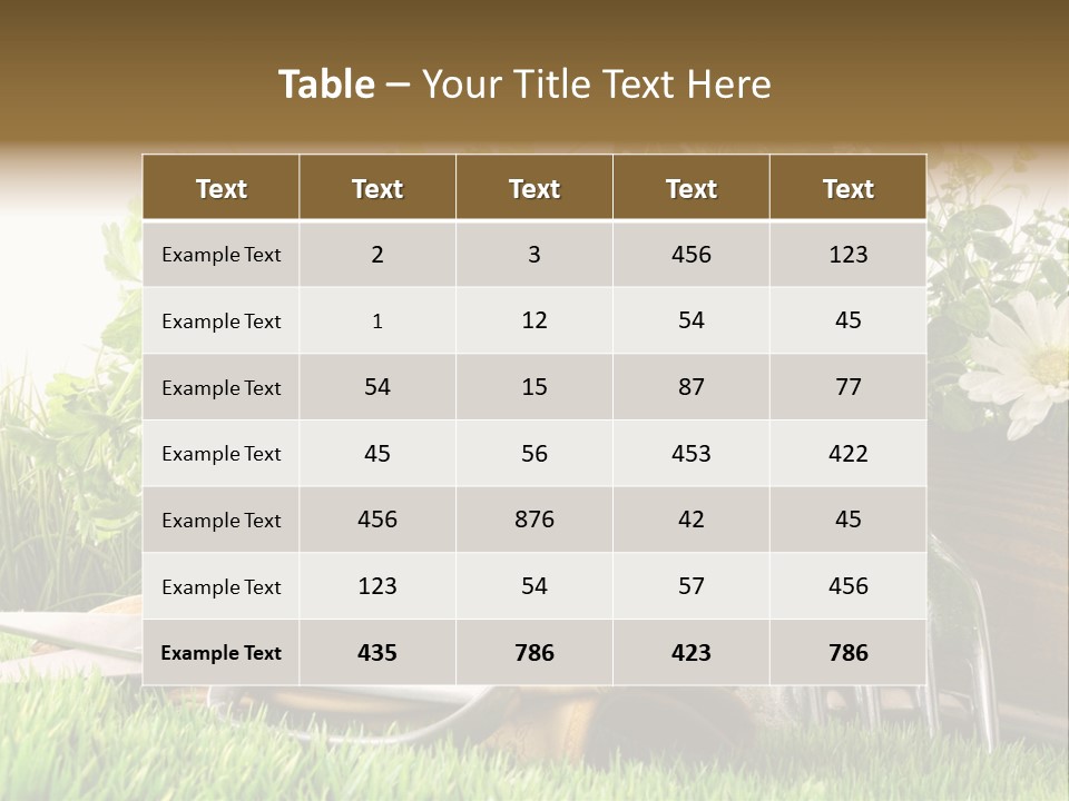 Closeup Abstract Stem PowerPoint Template