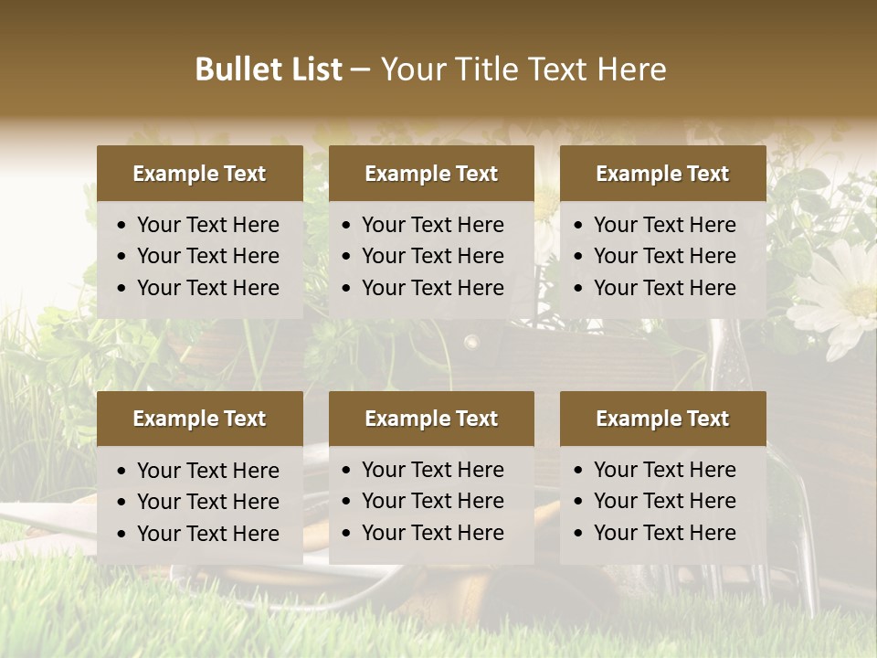 Closeup Abstract Stem PowerPoint Template