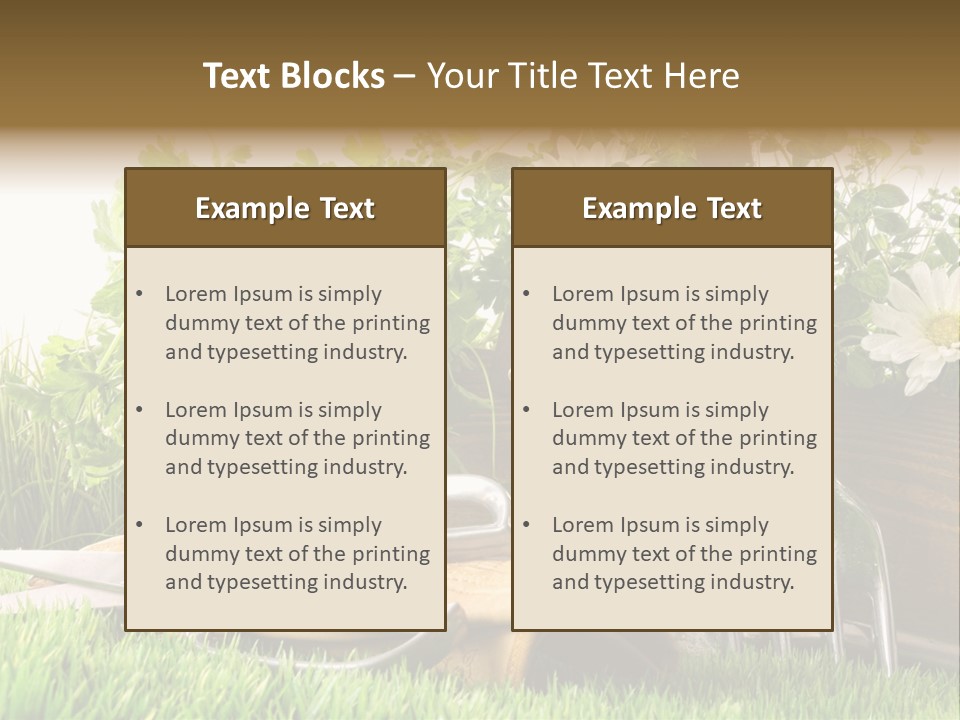Closeup Abstract Stem PowerPoint Template