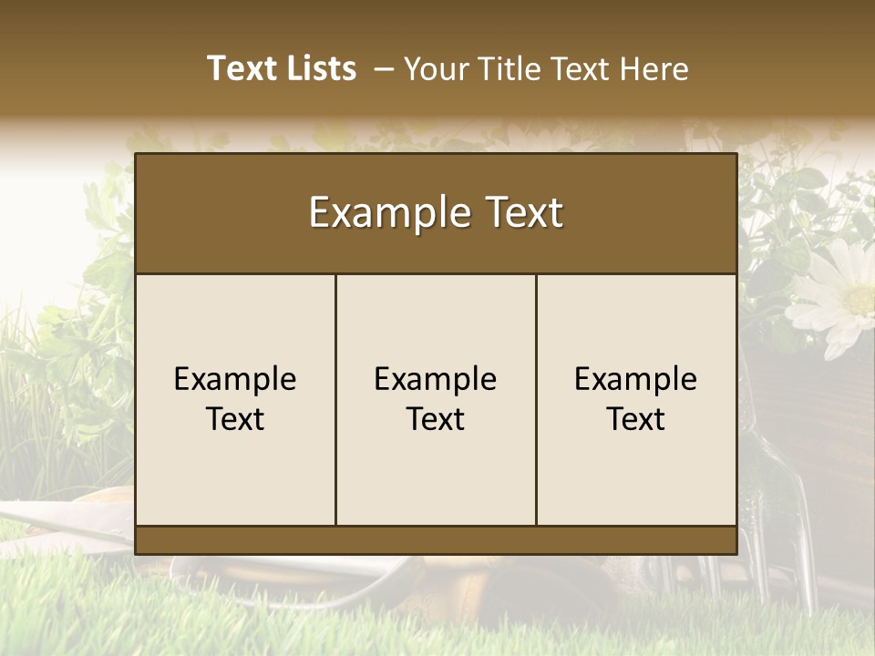 Closeup Abstract Stem PowerPoint Template