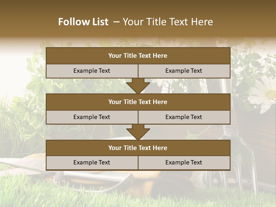Closeup Abstract Stem PowerPoint Template
