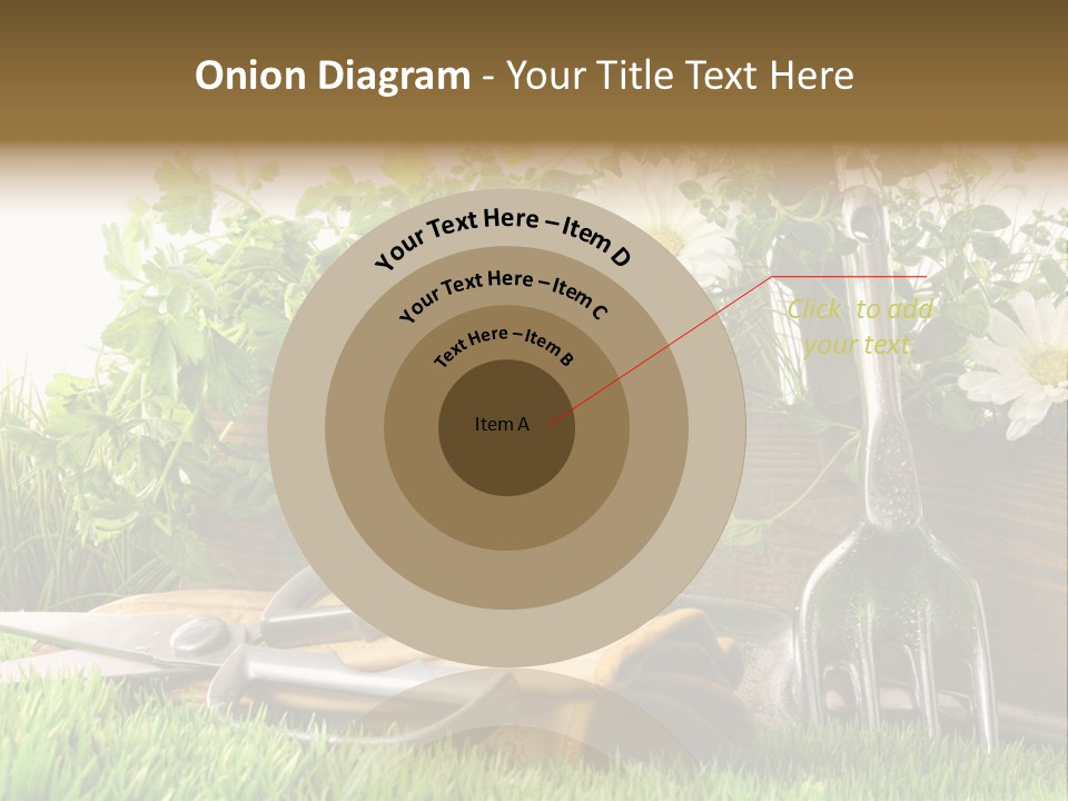 Closeup Abstract Stem PowerPoint Template