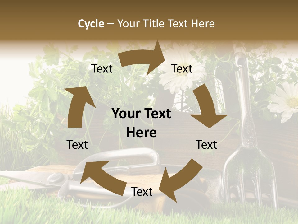 Closeup Abstract Stem PowerPoint Template