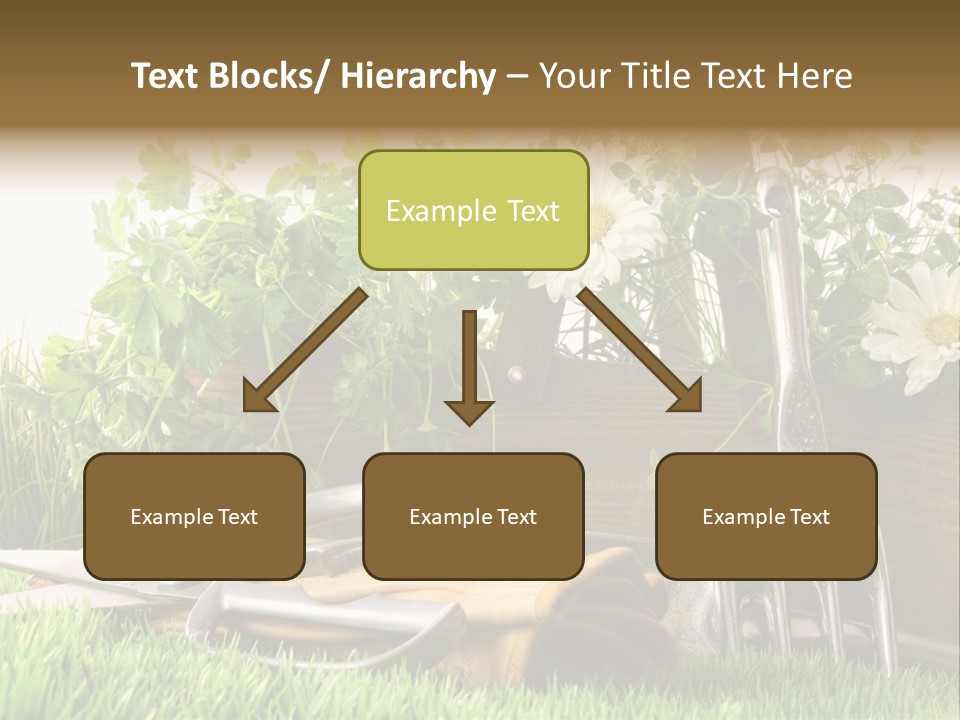 Closeup Abstract Stem PowerPoint Template