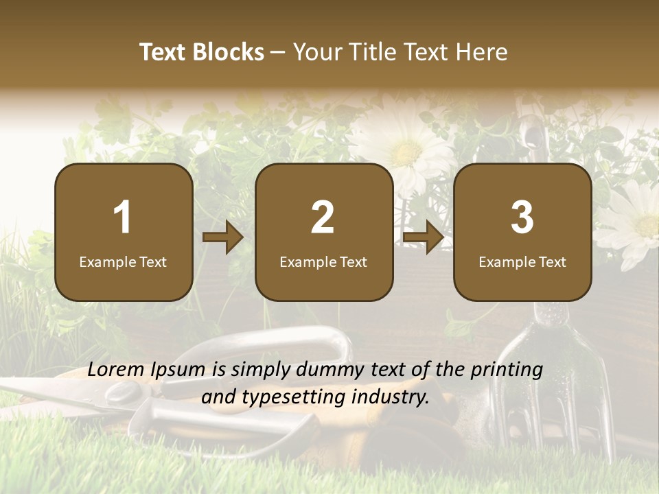 Closeup Abstract Stem PowerPoint Template