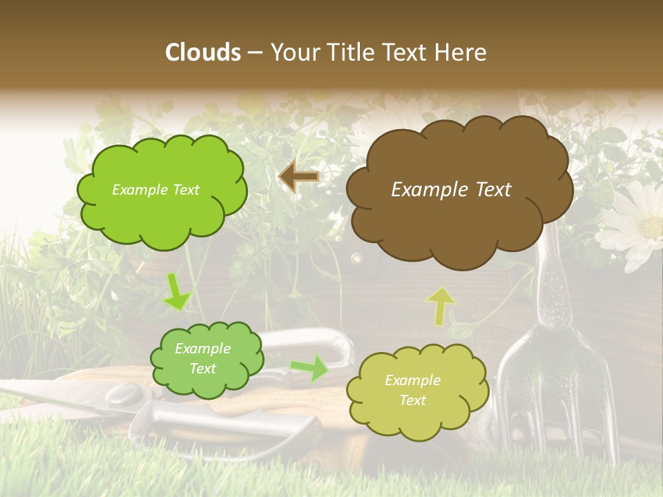Closeup Abstract Stem PowerPoint Template