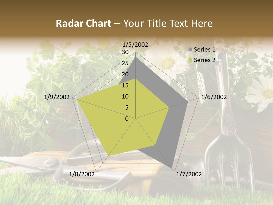Closeup Abstract Stem PowerPoint Template