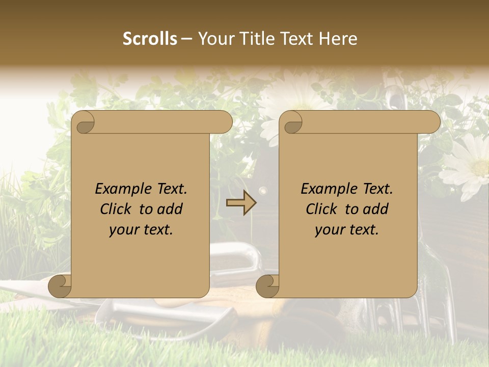 Closeup Abstract Stem PowerPoint Template