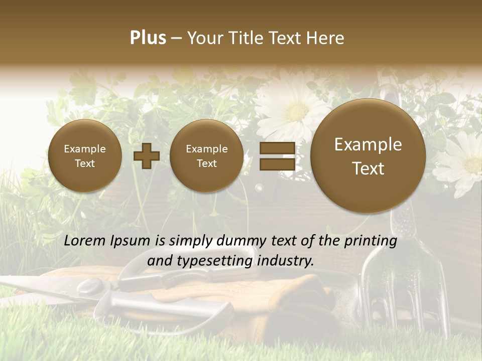 Closeup Abstract Stem PowerPoint Template