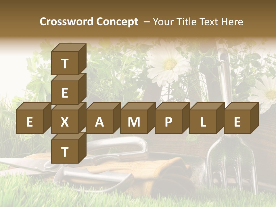 Closeup Abstract Stem PowerPoint Template