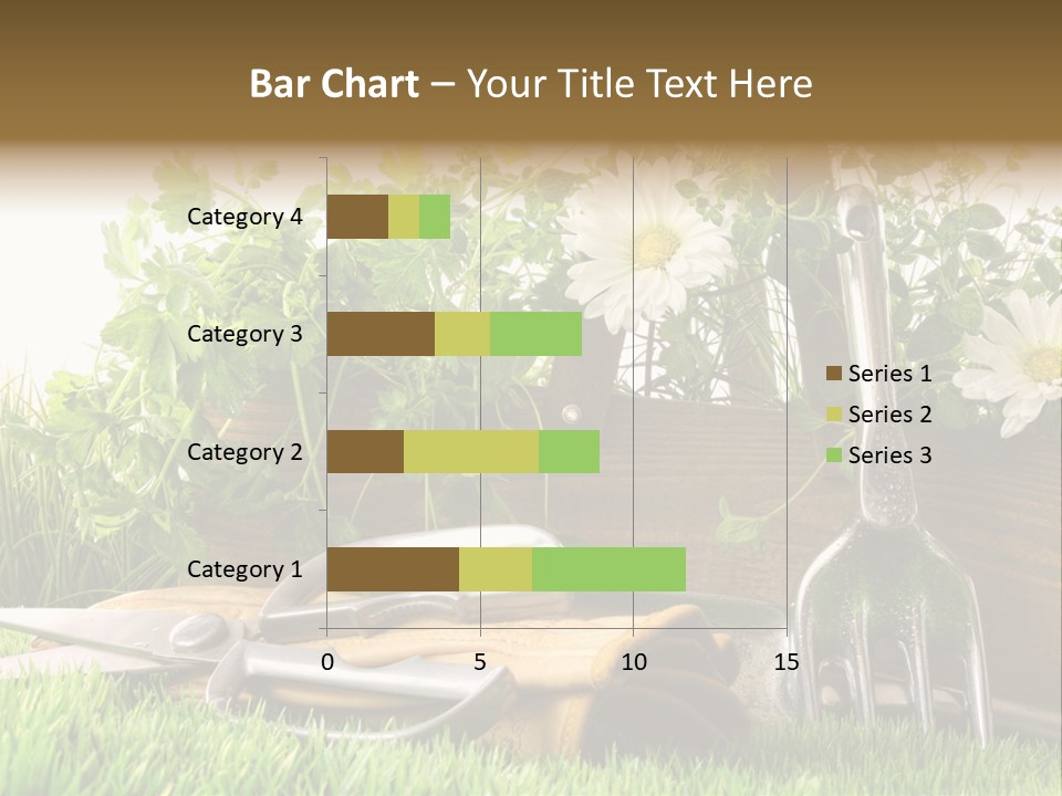 Closeup Abstract Stem PowerPoint Template