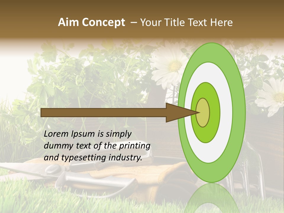 Closeup Abstract Stem PowerPoint Template