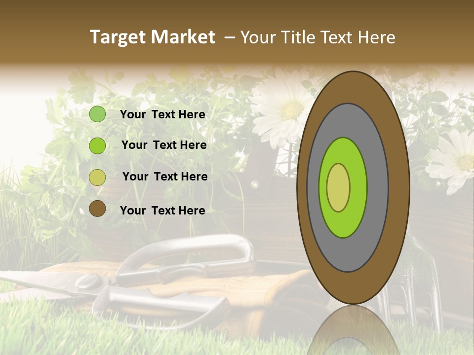 Closeup Abstract Stem PowerPoint Template