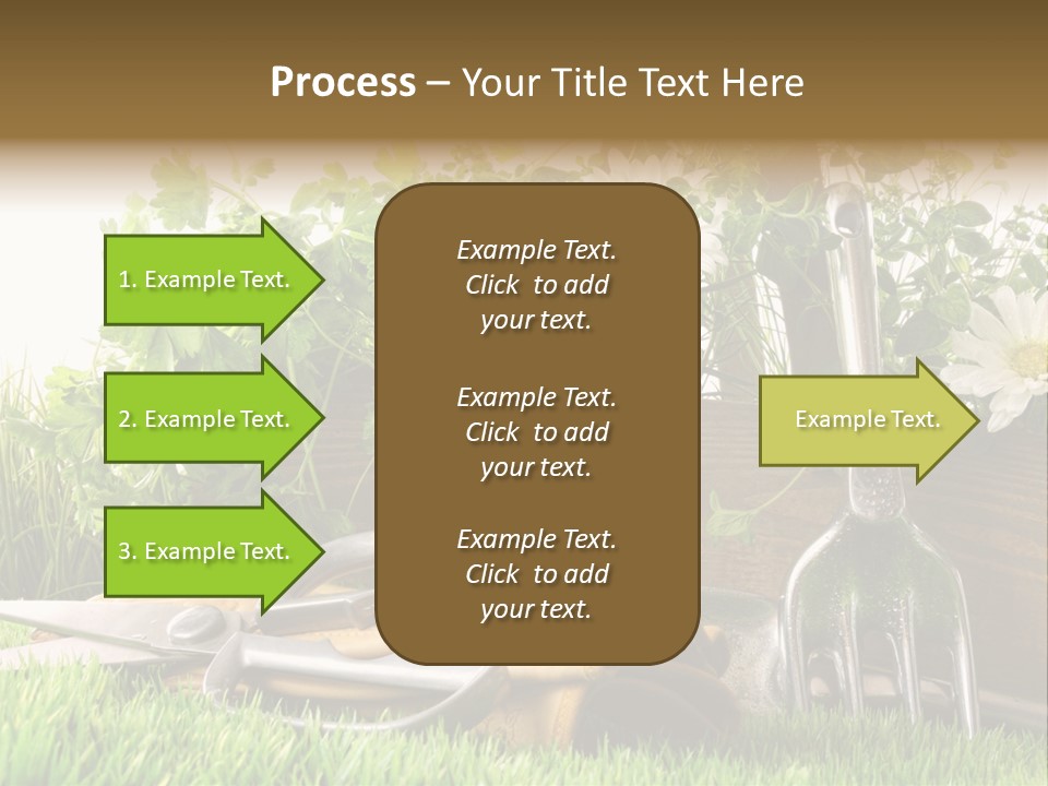 Closeup Abstract Stem PowerPoint Template