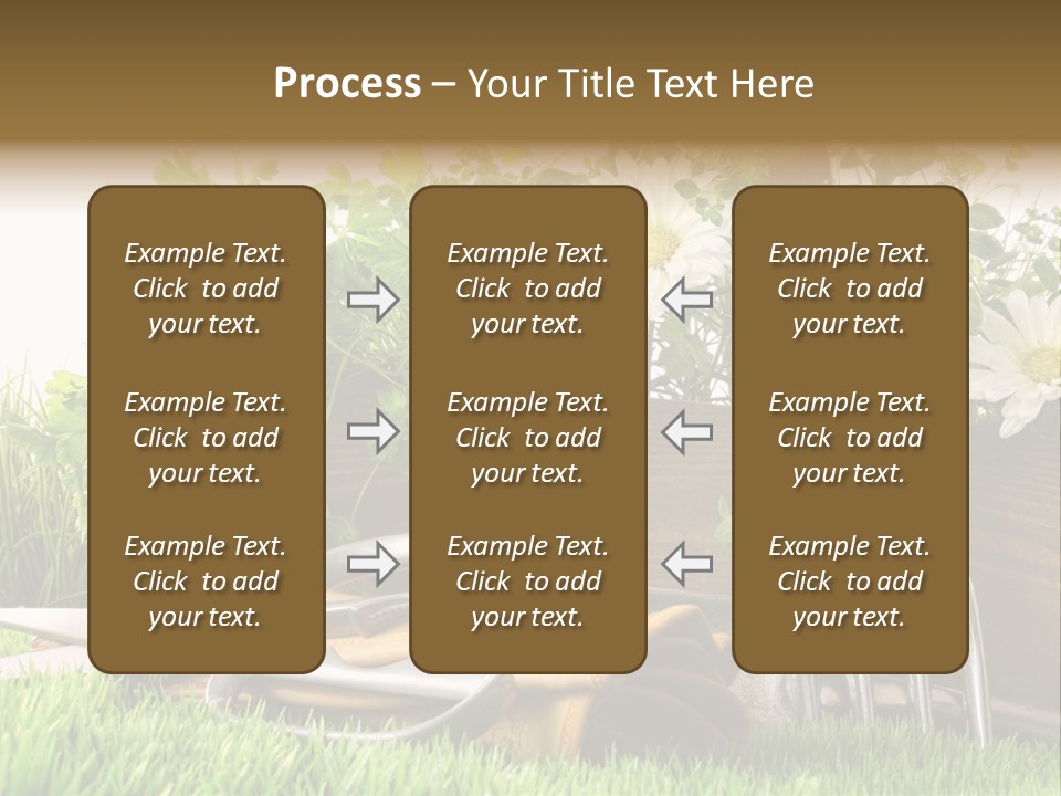 Closeup Abstract Stem PowerPoint Template