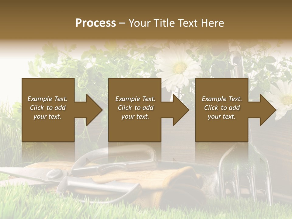 Closeup Abstract Stem PowerPoint Template