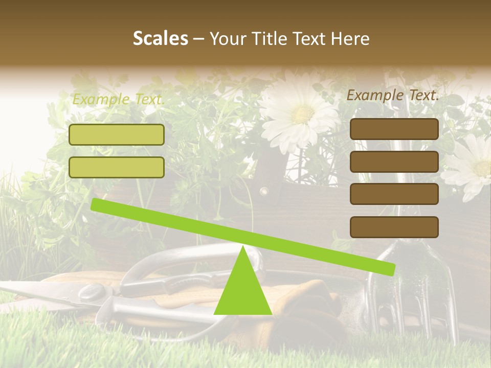 Closeup Abstract Stem PowerPoint Template