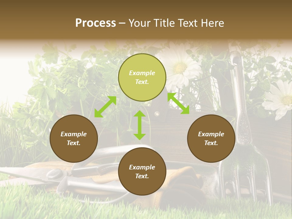 Closeup Abstract Stem PowerPoint Template