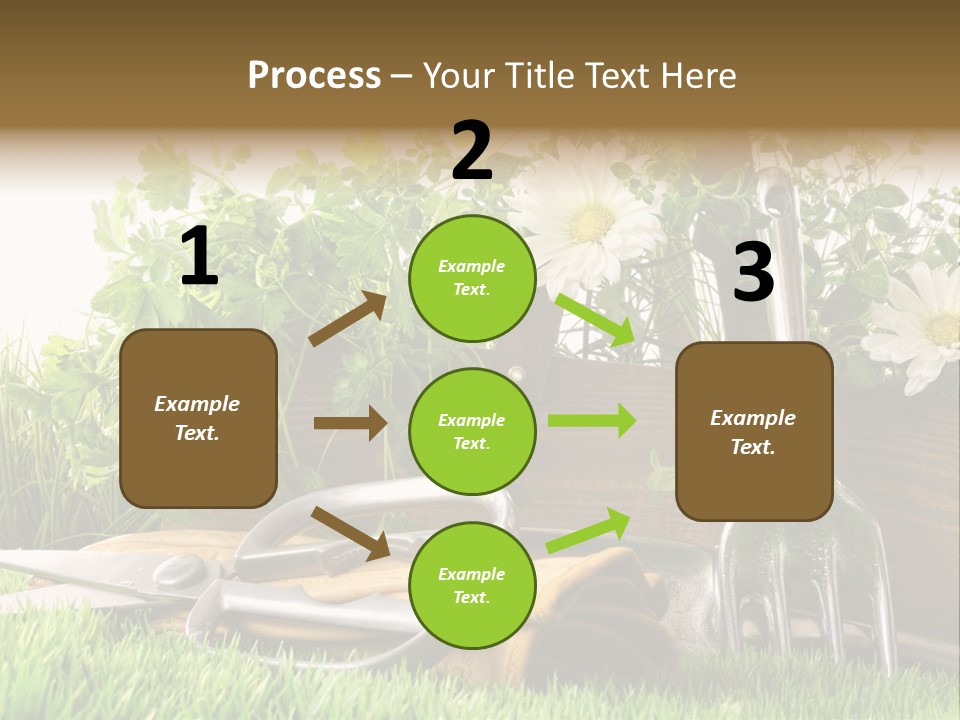 Closeup Abstract Stem PowerPoint Template