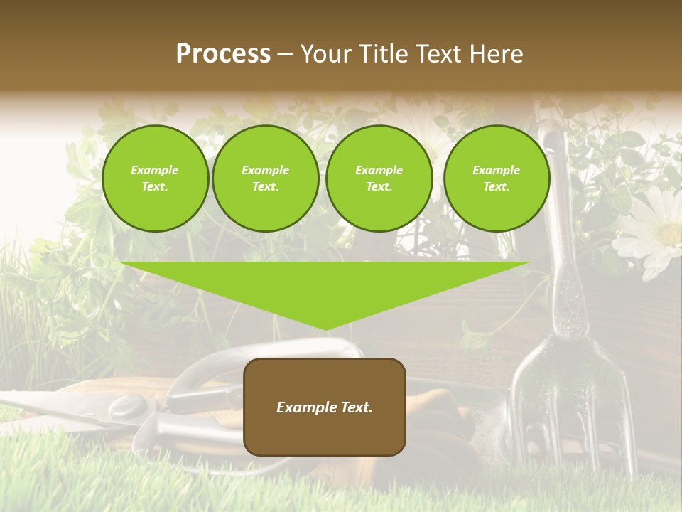 Closeup Abstract Stem PowerPoint Template