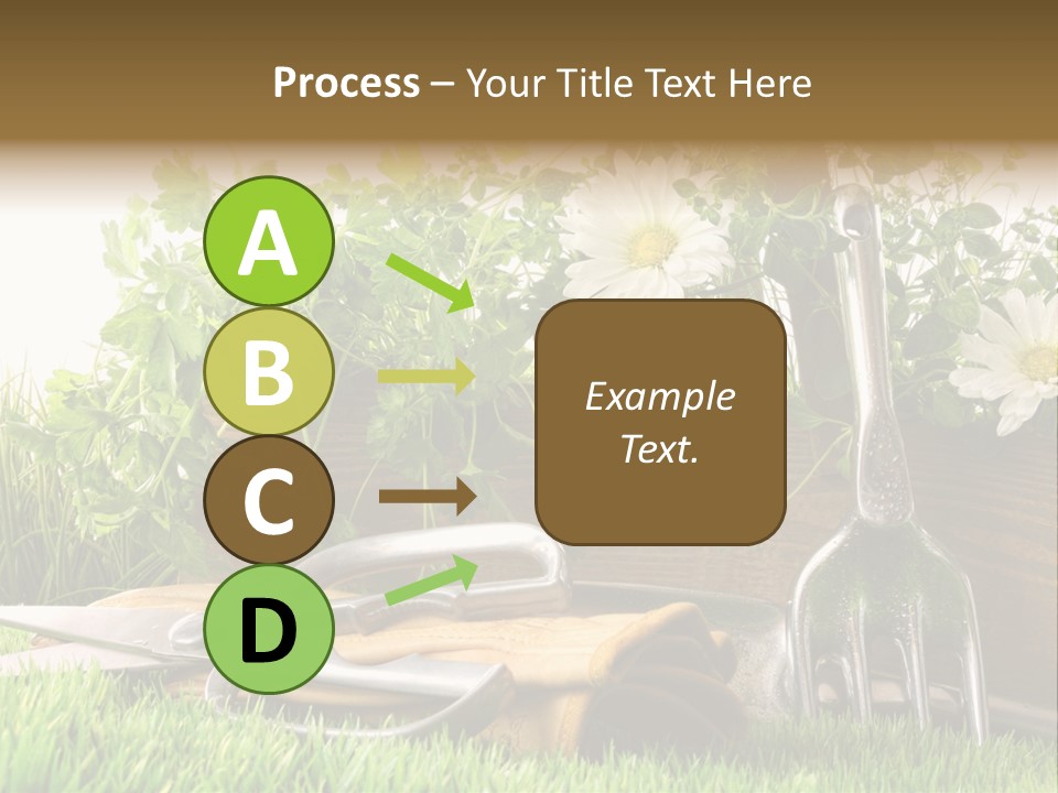 Closeup Abstract Stem PowerPoint Template