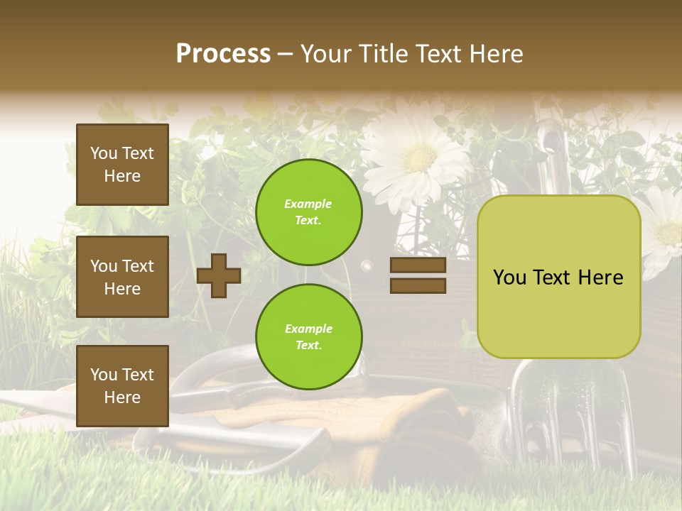 Closeup Abstract Stem PowerPoint Template