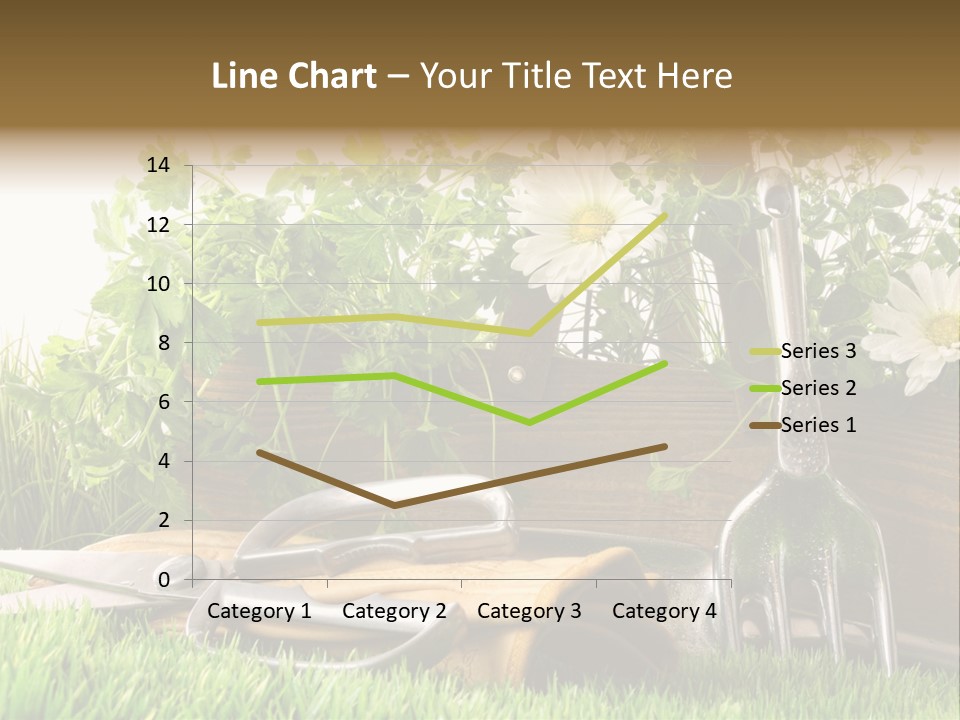 Closeup Abstract Stem PowerPoint Template