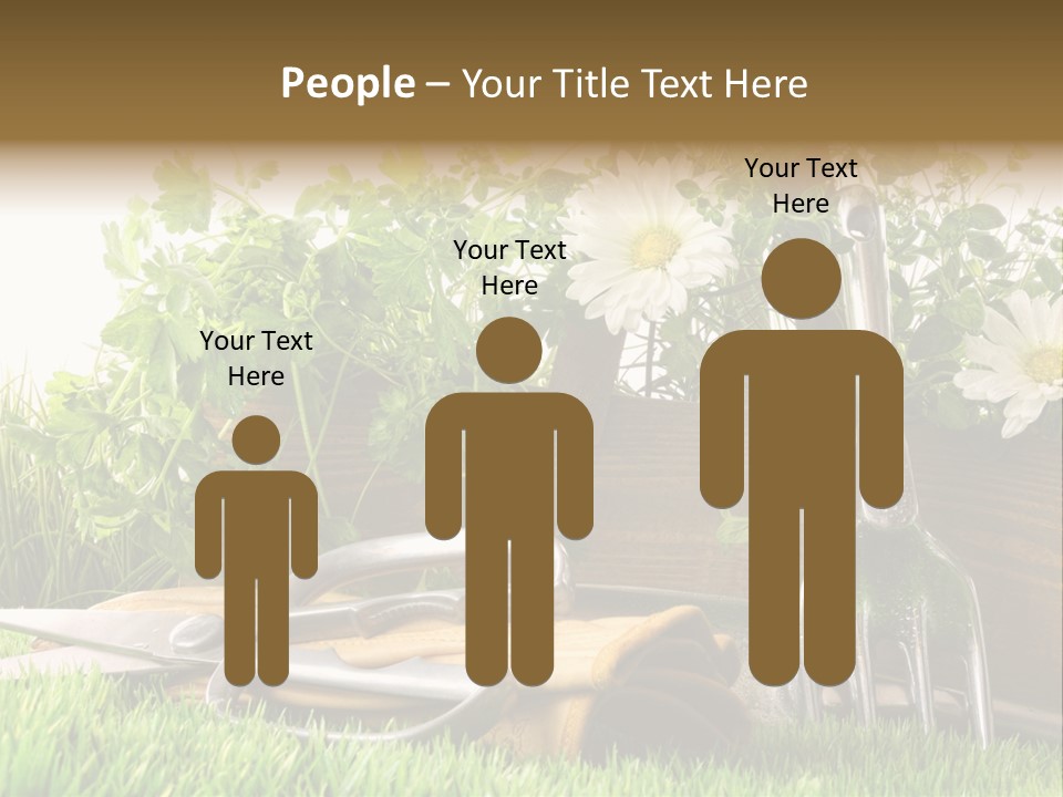 Closeup Abstract Stem PowerPoint Template