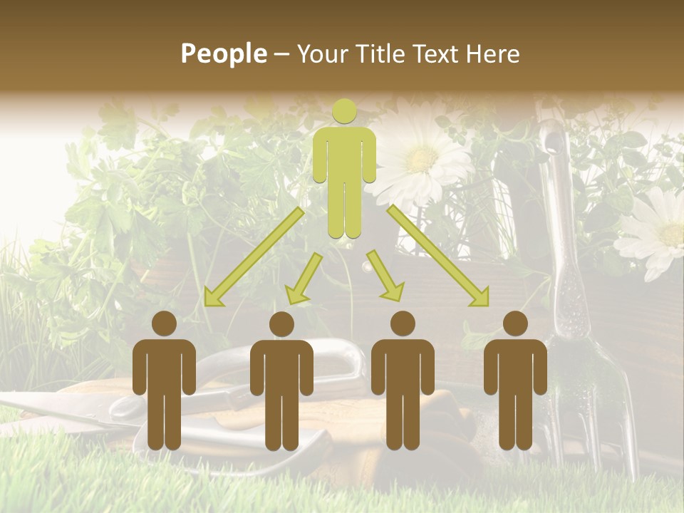 Closeup Abstract Stem PowerPoint Template