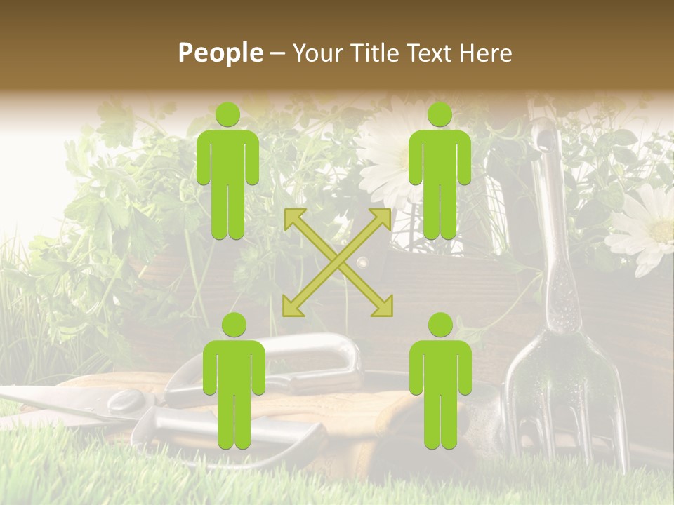 Closeup Abstract Stem PowerPoint Template