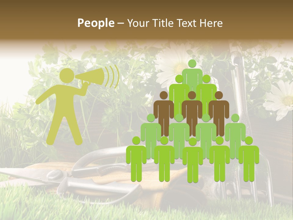 Closeup Abstract Stem PowerPoint Template