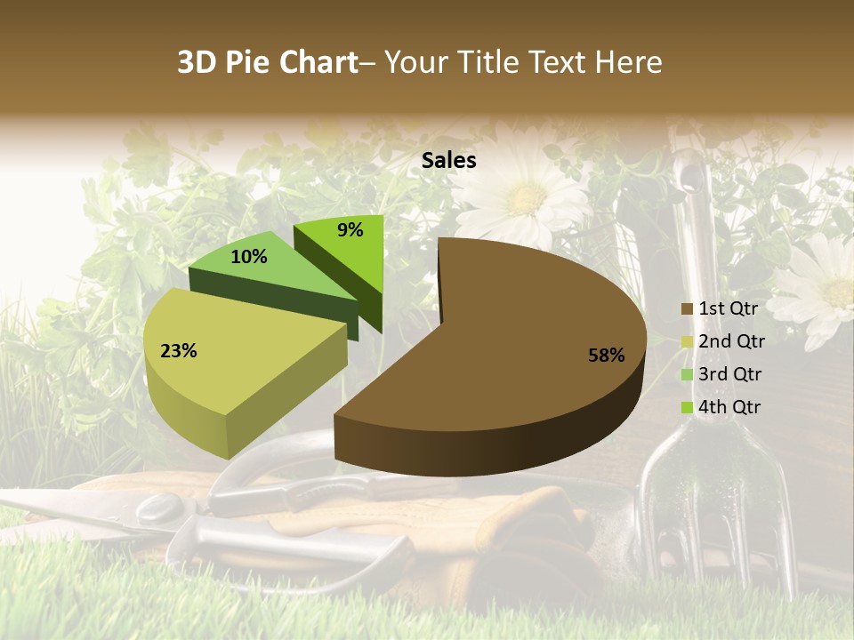 Closeup Abstract Stem PowerPoint Template