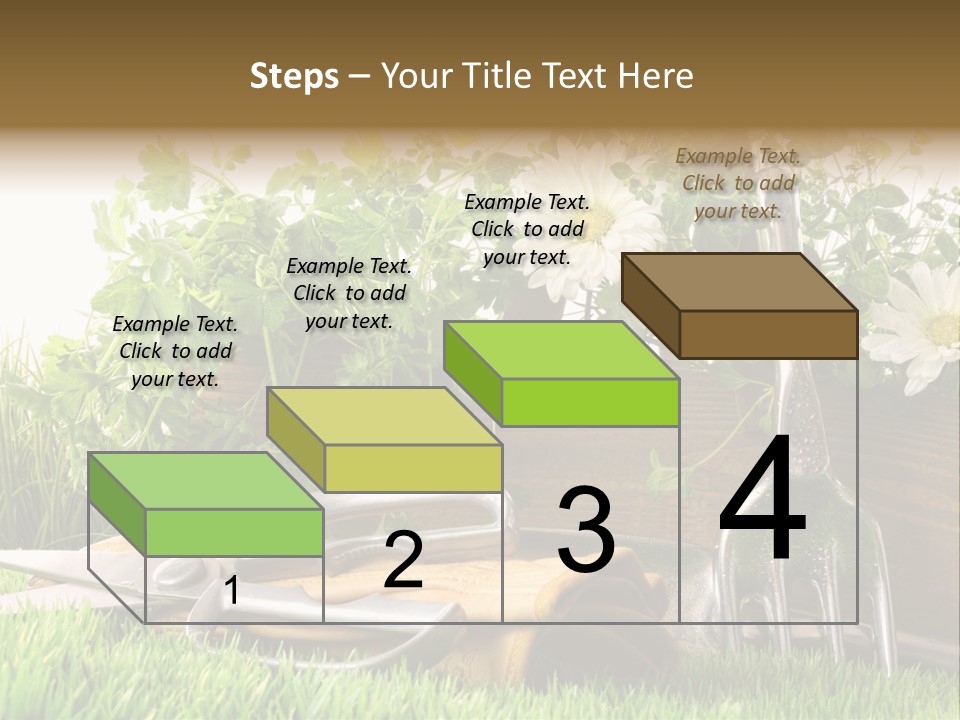 Closeup Abstract Stem PowerPoint Template