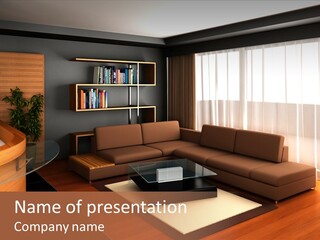 Background Illustration Easel PowerPoint Template