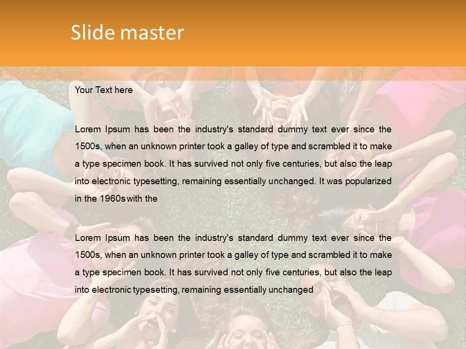 Happy Lawn Friendship PowerPoint Template