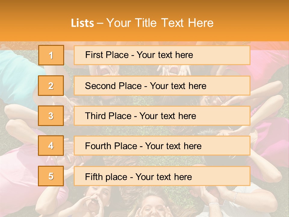 Happy Lawn Friendship PowerPoint Template