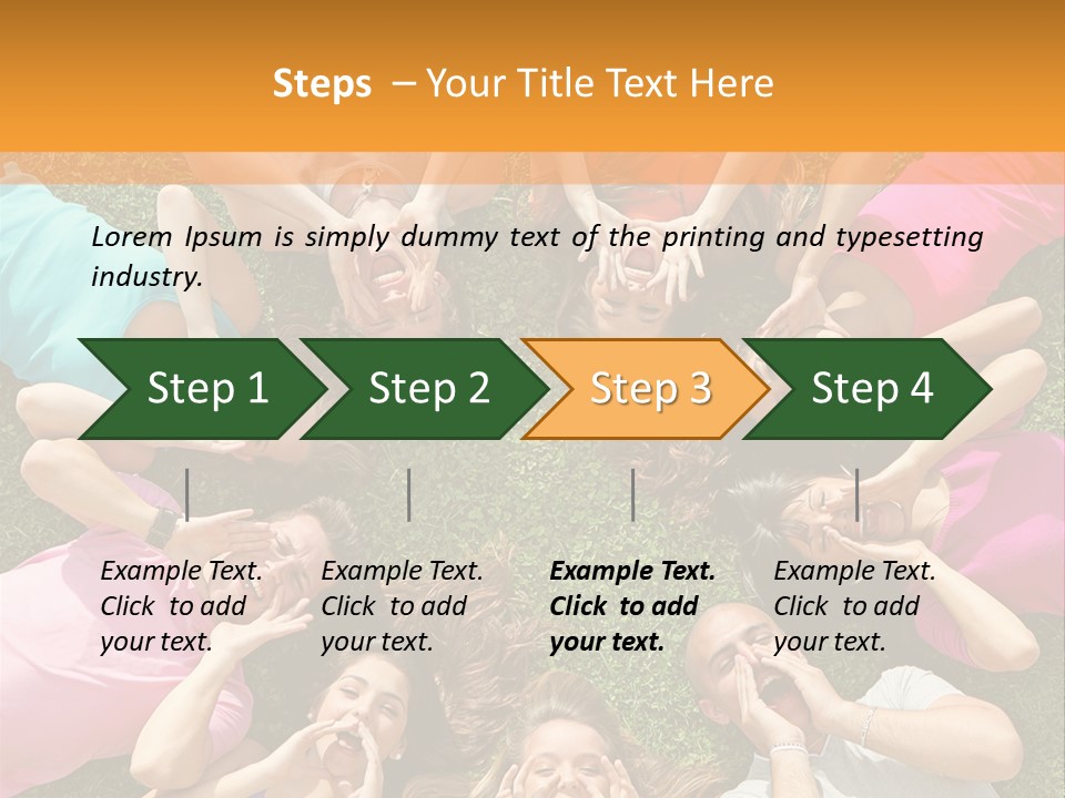 Happy Lawn Friendship PowerPoint Template