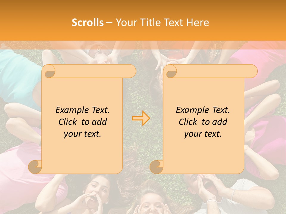 Happy Lawn Friendship PowerPoint Template